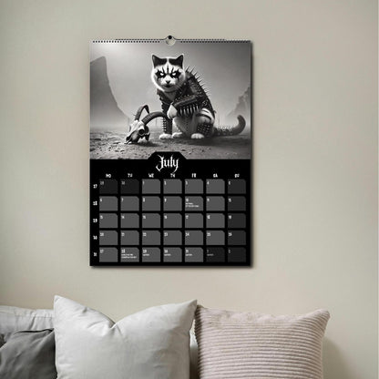 Black Metal Cats 2026 - Wall Calendar 2026