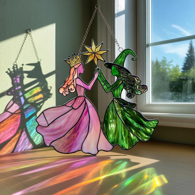 🔮Princess & Witch Colorful Suncatcher