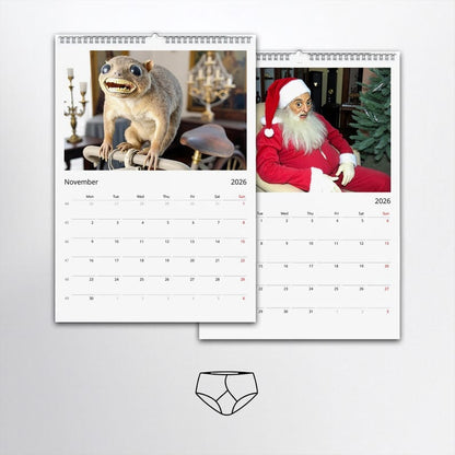 2026 Bad Taxidermy Wall Calendar – Weird, Gross & Hilariously Awful Taxidermy