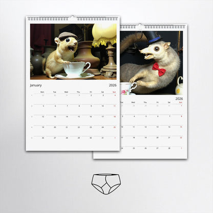 2026 Bad Taxidermy Wall Calendar – Weird, Gross & Hilariously Awful Taxidermy