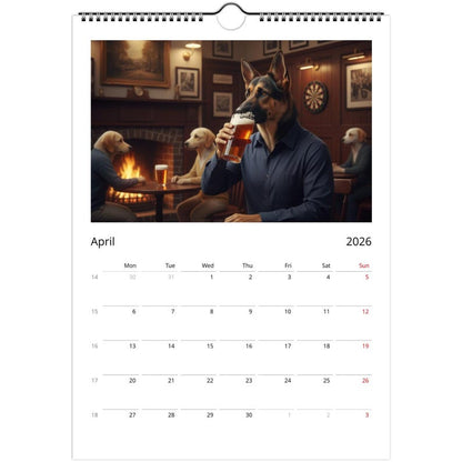 German Shepherd (Alsatian) Calendar 2026 - Daily Activities