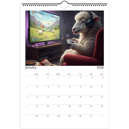 Sheep Calendar 2026 - Daily Activities